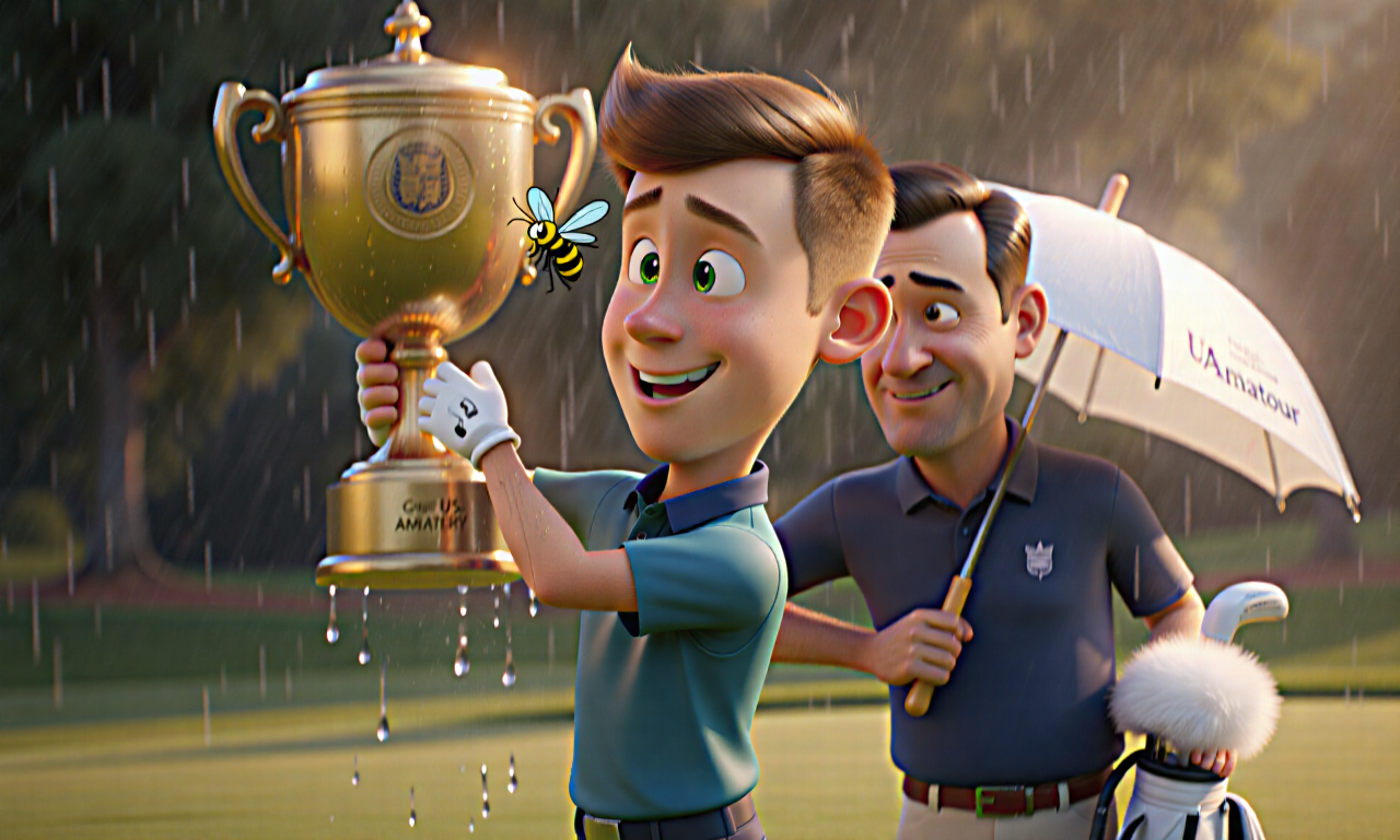 Amateur - English Golfer Swats Wasps, Conquers Rain to Steal U.S. Amateur Crown