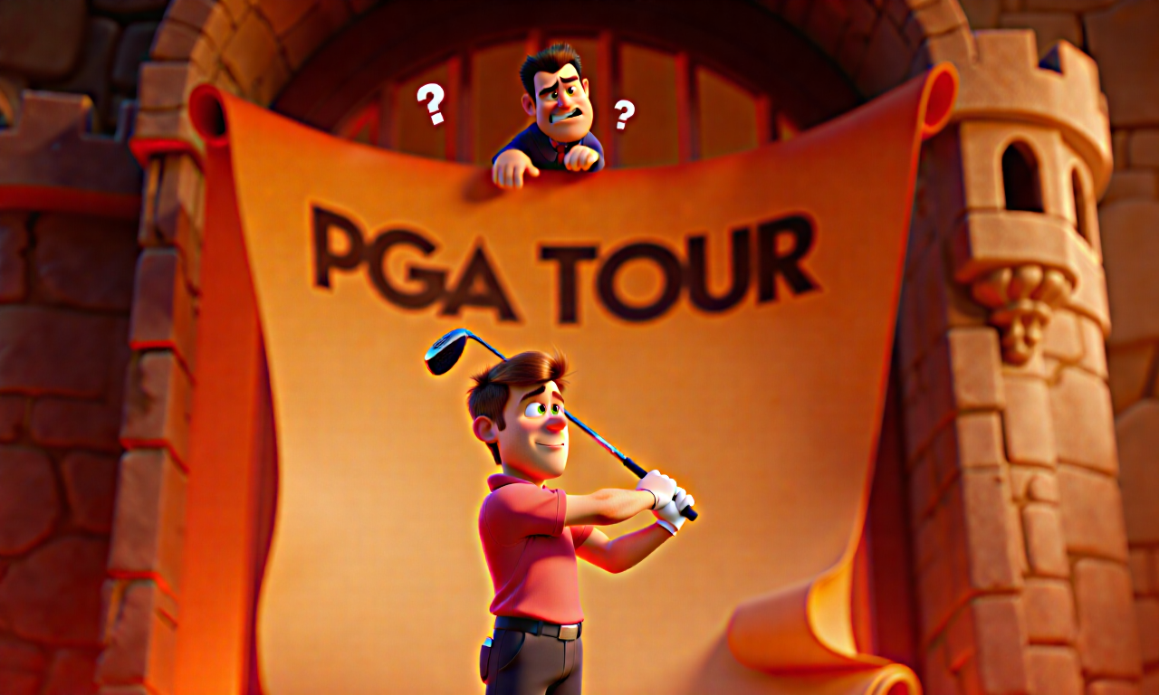 Pga-tour - Bryson's PGA Tour Welcome Mat Stays Rolled Up Tight